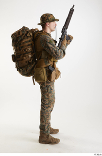 Casey Schneider Paratrooper Pose 4 loading gun standing whole body…